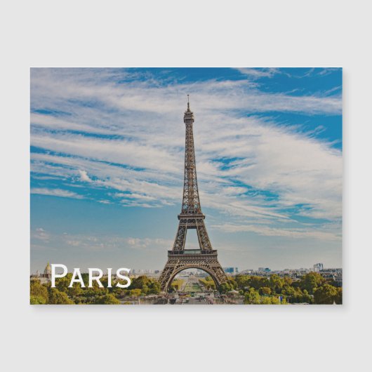Tour Eiffel à Paris Magnet (Devant)
