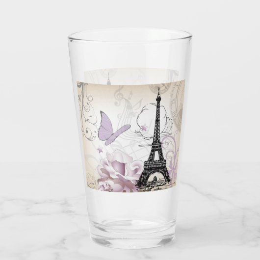 Tour Eiffel Abstraite en verre (Dos)
