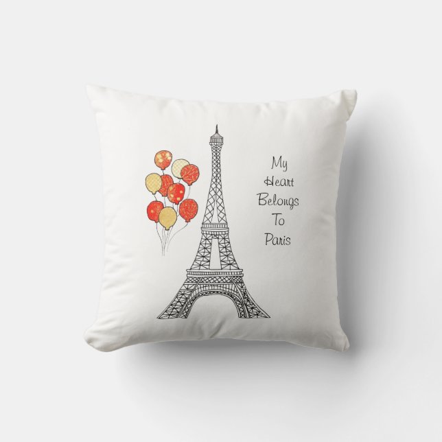 Tour Eiffel avec le coussin de ballons (Recto)