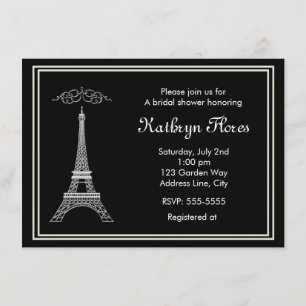 Tour Eiffel blanche de Paris sur invitation frança