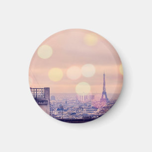 Tour Eiffel Bokeh Montmartre Magnet photo