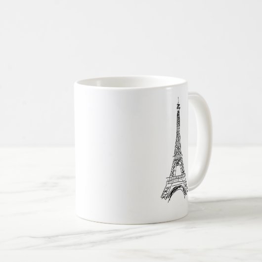 Tour Eiffel Café Mug (Devant droit)