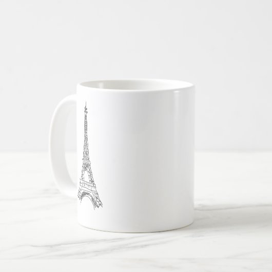 Tour Eiffel Café Mug (Devant gauche)