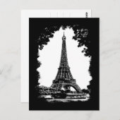 Tour Eiffel, carte postale Paris (Devant / Derrière)