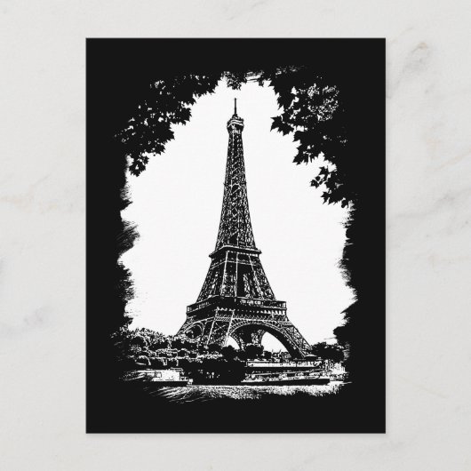 Tour Eiffel, carte postale Paris (Devant)