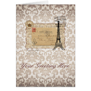 Tour Eiffel chic minable vintage de Paris