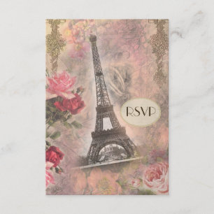 Tour Eiffel Chic Shabby RSVP Rose