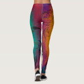 Tour Eiffel colorée leggings parisiens (Dos)