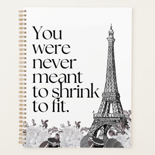Tour Eiffel de Paris Affirmation Motivation Art Mu (Devant)