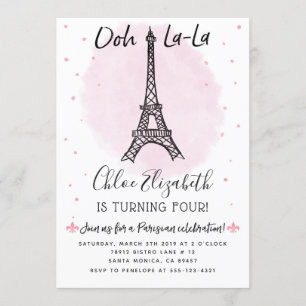 Tour Eiffel de Paris Invitation pour tout événemen