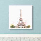 Tour Eiffel de Paris sur toile (Insitu (Plancher de Bois))