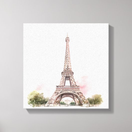Tour Eiffel de Paris sur toile (Recto)