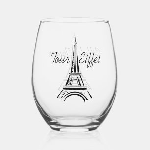 Tour Eiffel Design Verre Vin Incomparable