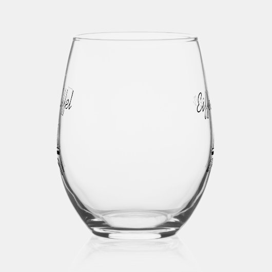 Tour Eiffel Design Verre Vin Incomparable (Droite)