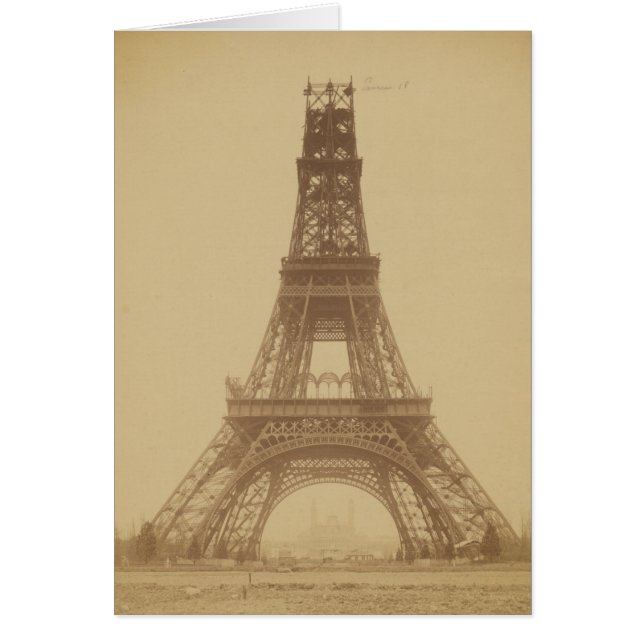 Tour Eiffel en construction 1888 (Devant)