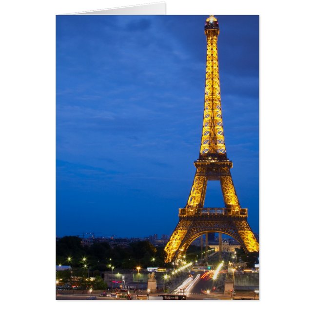 Tour Eiffel en soirée (Devant)