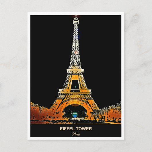 Tour Eiffel : Envoyez une carte postale de Paris (Devant)
