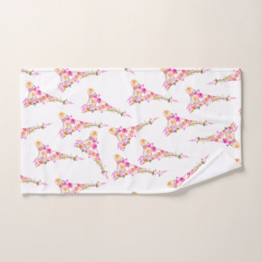 Tour Eiffel floral (Serviette à main)