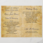 Tour Eiffel français marine pliée programme de mar (Dos)