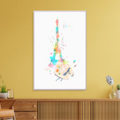 Tour Eiffel Impression de Tache de Peinture sur To (Insitu(Salon))