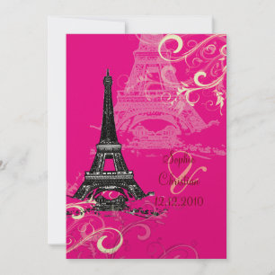 Tour Eiffel + invitations aux mariages