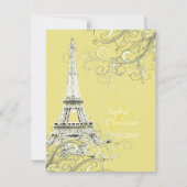 Tour Eiffel + invitations aux mariages (Devant)
