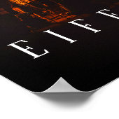 Tour Eiffel La Nuit, Paris, Poster Noir (Coin)