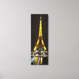 Tour Eiffel la nuit sur toile