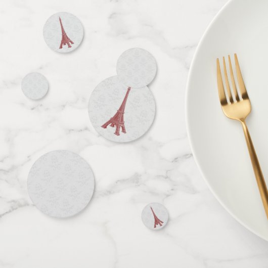 Tour Eiffel Mariage damassé Confetti (Groupe)