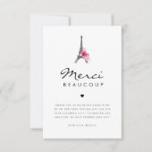 Tour Eiffel Merci Beaucoup Fête des mariées frança (Devant)