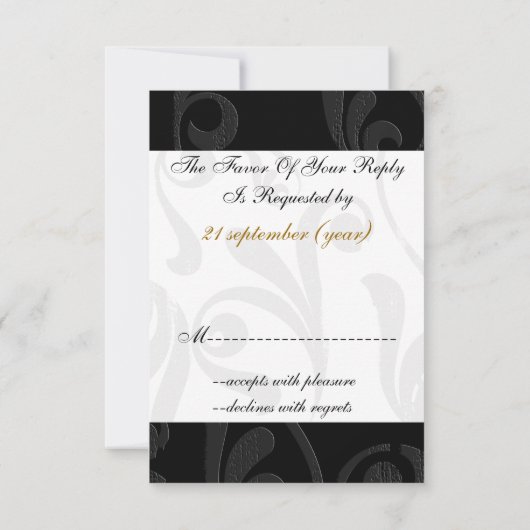 tour Eiffel or standard rsvp français 3,5 x 5 (Dos)