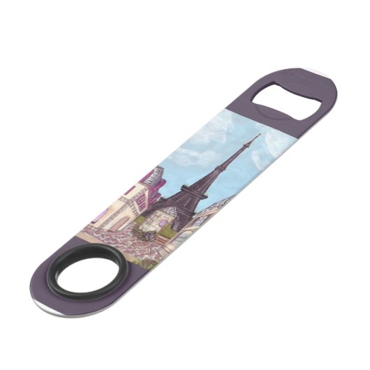 Tour Eiffel Ouverture de bouteille impressionnisme (Devant angulaire)