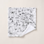 Tour Eiffel Paris (Gant de toilette)