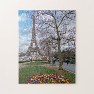 Tour Eiffel Paris au puzzle du printemps