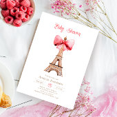 Tour Eiffel Paris Baby shower Invitation