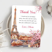 Tour Eiffel Paris Carte de remerciements d'anniver
