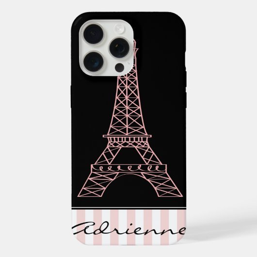 Tour Eiffel Paris Chic rose (Verso)