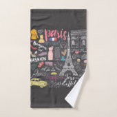 Tour Eiffel Paris France (Serviette à main)