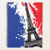 Tour Eiffel | Paris, France | Drapeau Grunge (Devant)