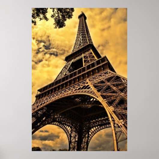 Tour Eiffel Paris France Poster (Matte) (Voorkant)