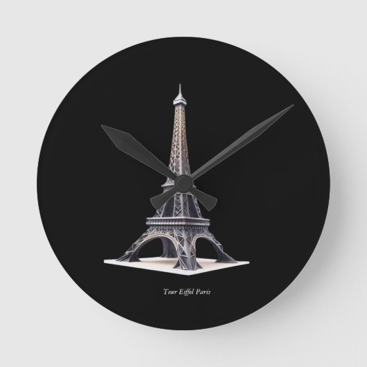 Tour Eiffel Paris Frankrijk Ronde Klok (Voorkant)