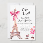 Tour Eiffel Paris Invitations d'anniversaire (Devant)