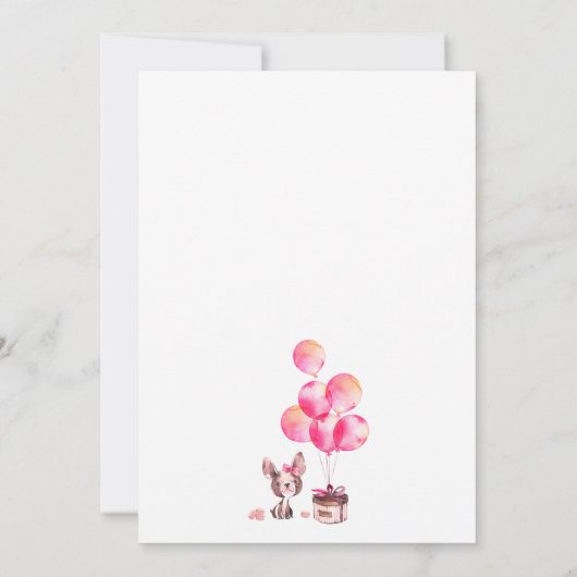 Tour Eiffel Paris Invitations d'anniversaire (Dos)