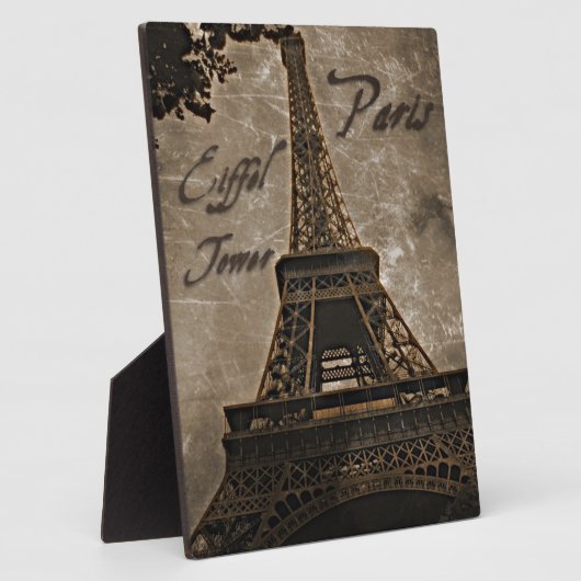 Tour Eiffel, Paris - Plaque d'Art (Côté)