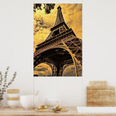 Tour Eiffel Paris Poster de France (Matte) (Cuisine)