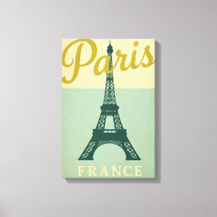 Tour Eiffel Paris Poster Style Toile Art Mur