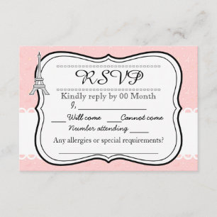 Tour Eiffel Paris rose chic RSVP