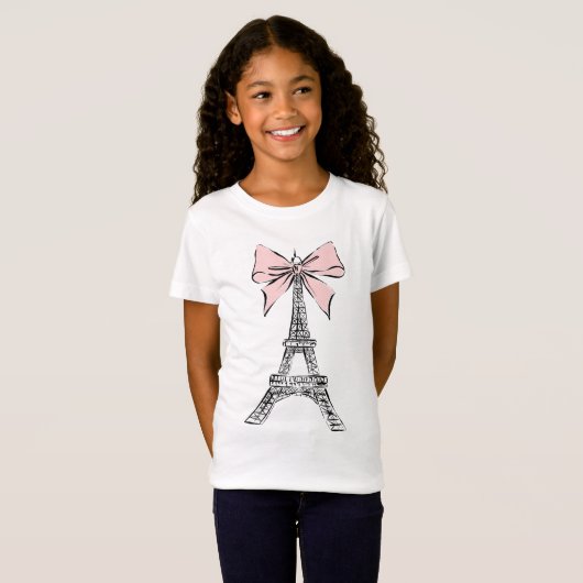 Tour Eiffel Paris T-shirt fille (Devant entier)