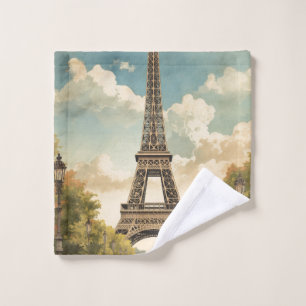Tour Eiffel Paris Voyage Style Rétro Art Vintage