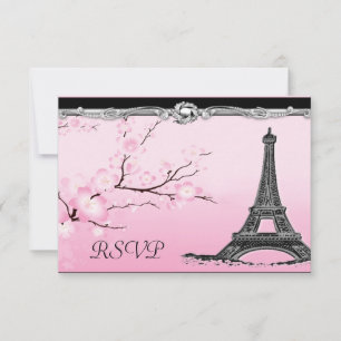Tour Eiffel parisien épousant des invitations de